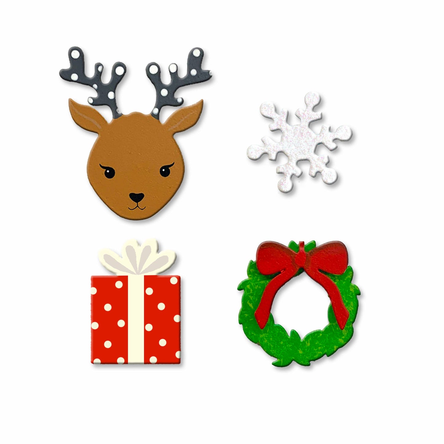 Roeda Studios Christmas Magnets with Reindeer