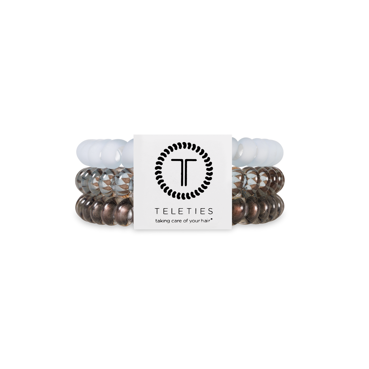 Teleties Spiral Hair Coils | Small | Truly Taupe Hair Ties