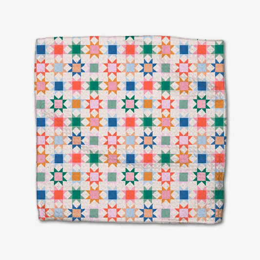 Geometry Patchwork Picnic Dishcloth Set