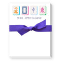 TO DO AFTER MAHJONG MINI NOTEPAD: TILES-PURPLE RIBBON