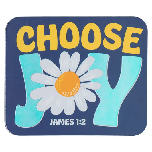 Christian Art Gifts Magnet Daisy Choose Joy James 1:2