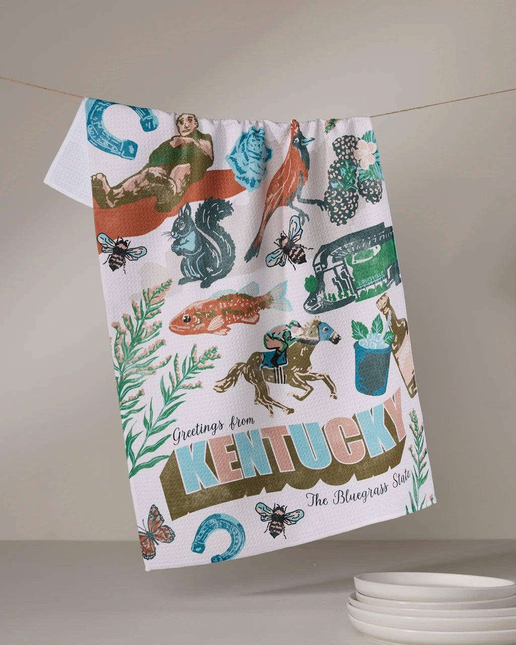 Geometry | Tea Towel | Greetings from KY