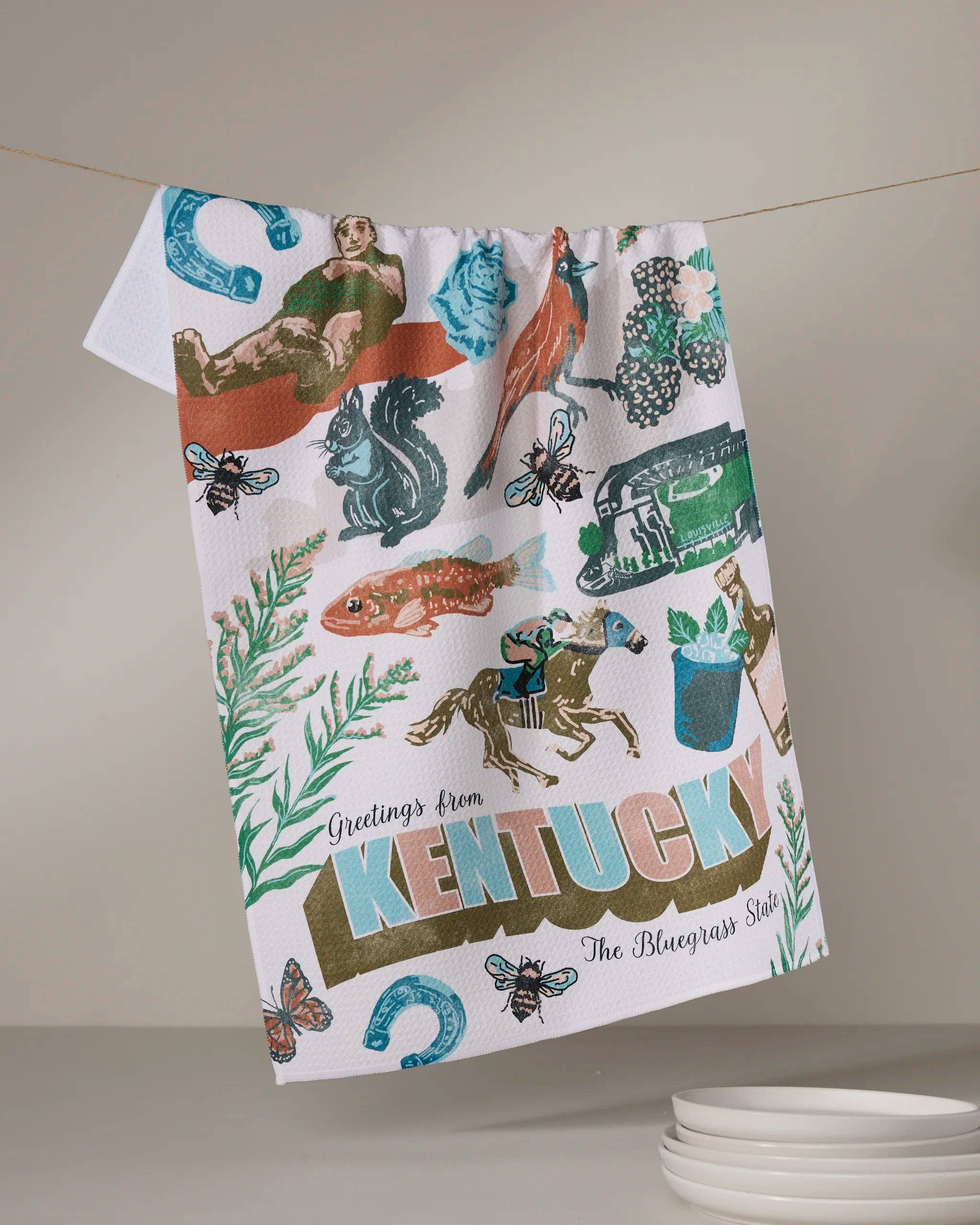 Geometry | Tea Towel | Greetings from KY
