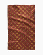 Geometry | Tea Towel | Artisanal Floral Orange