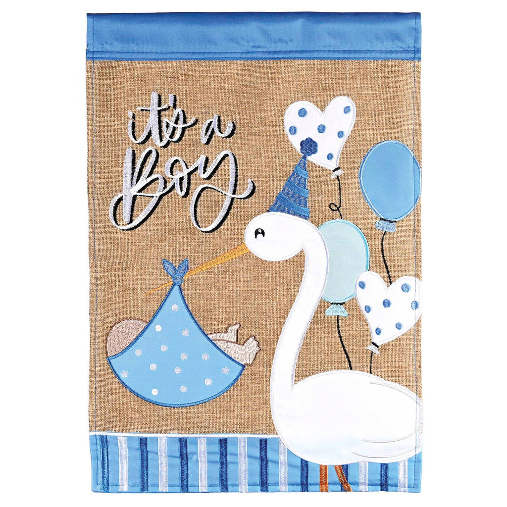 Flag It Is A Boy 13x18