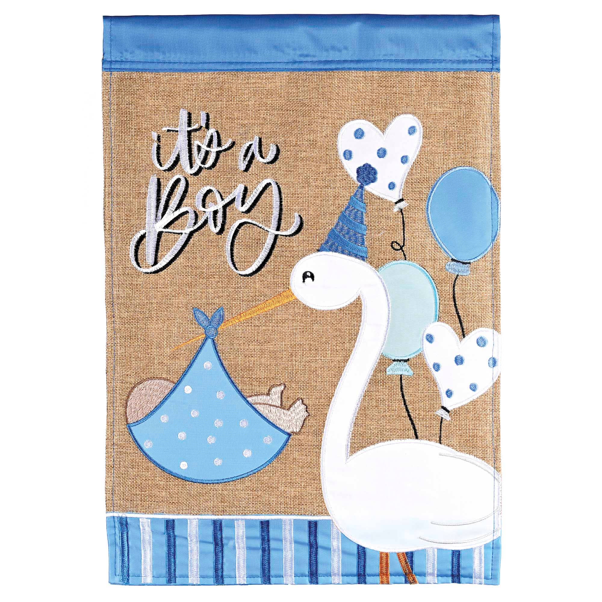 Flag It Is A Boy 13x18