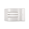 Flat Rectangle Hair Clip | Medium | Coconut White