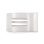 Flat Rectangle Hair Clip | Medium | Coconut White