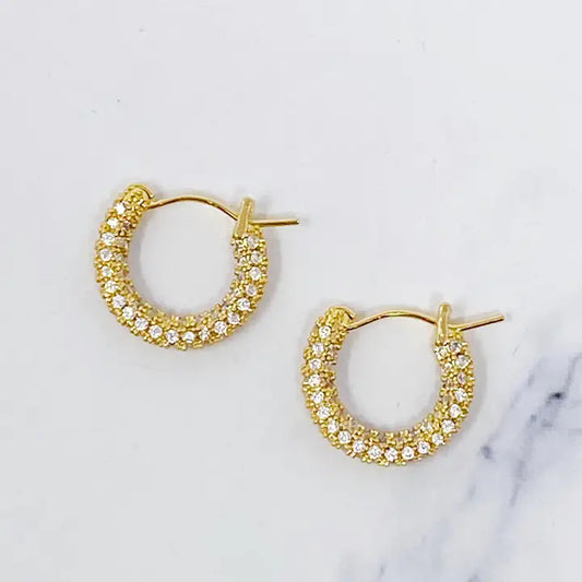 Ellison + Young Elegant Shine Hoop Earring