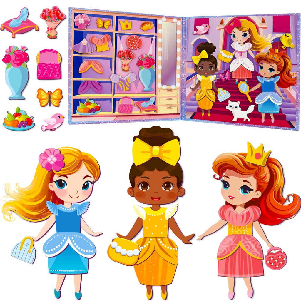 Quokka Magnetic Dress-Up Dolls for Kids| Princess