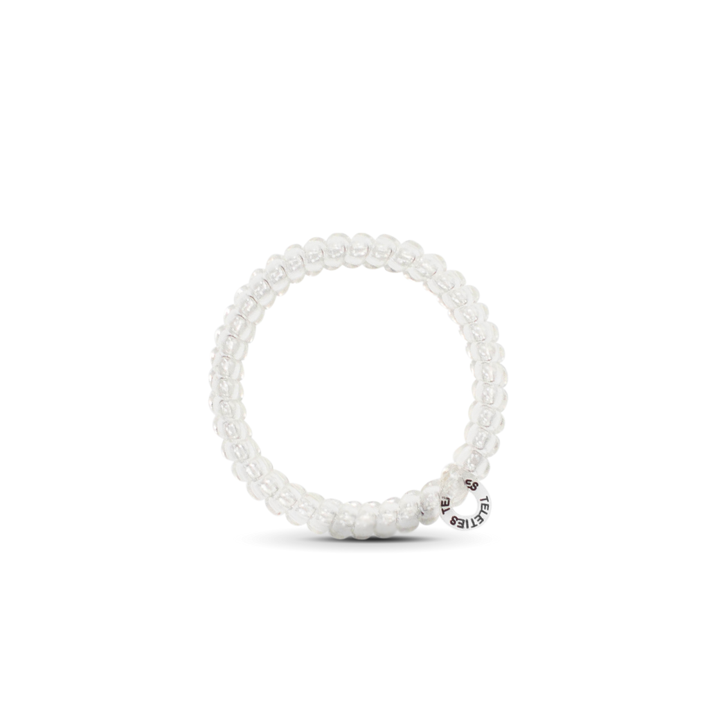 Teleties | Spiral Hair Coils | Small | Crystal Clear