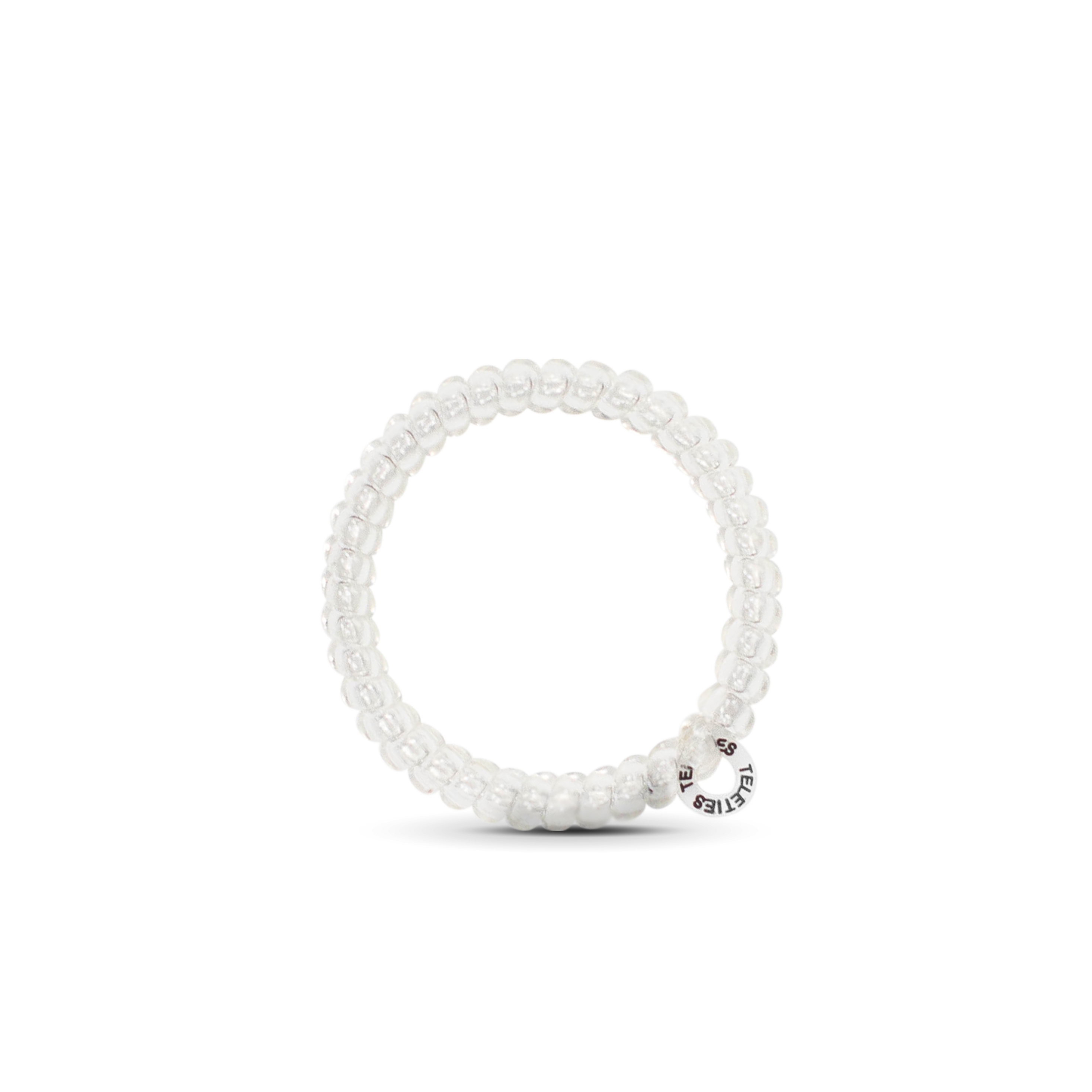 Teleties | Spiral Hair Coils | Small | Crystal Clear