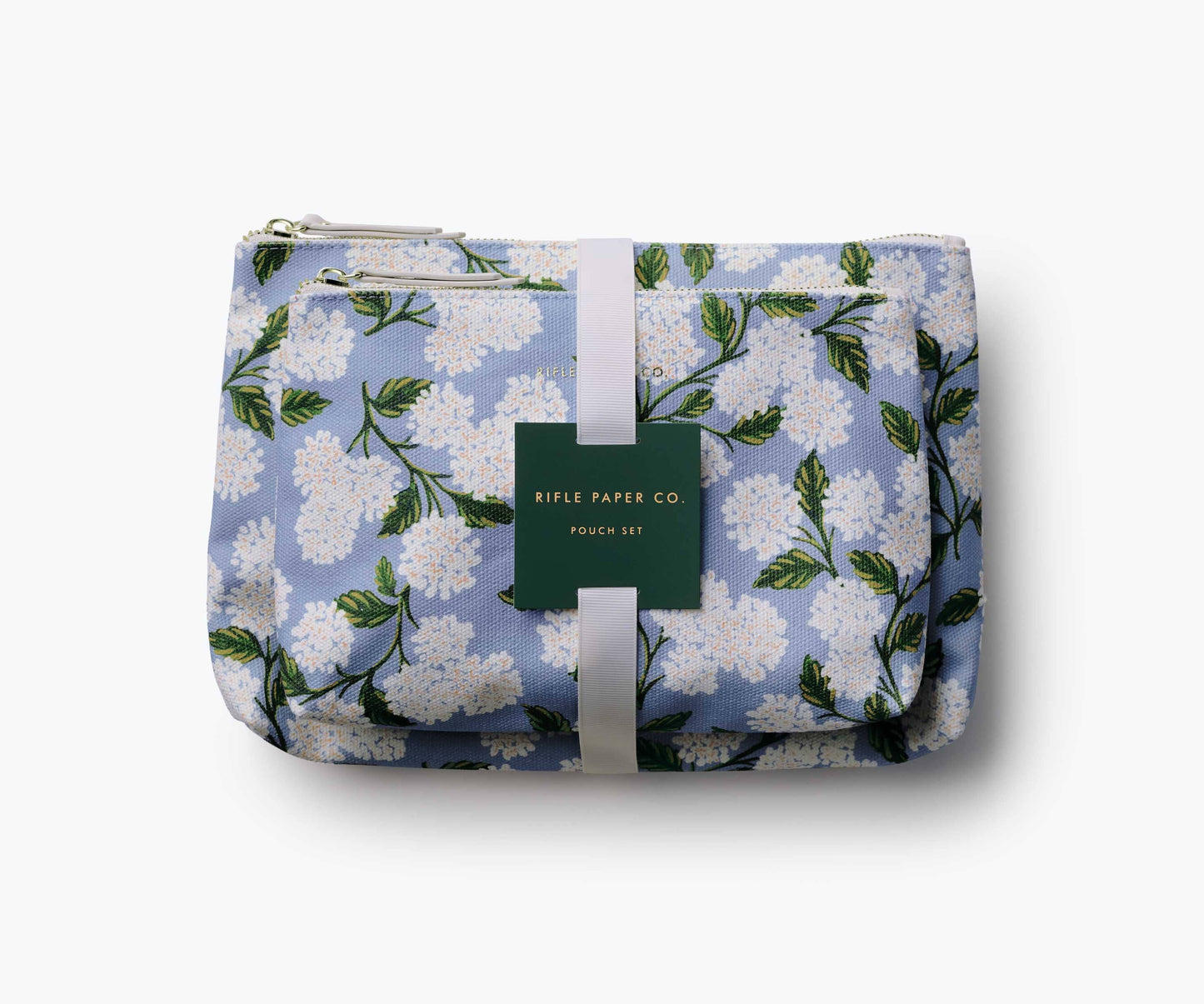 Rifle Paper Co. Hydrangea Zippered Pouch Set