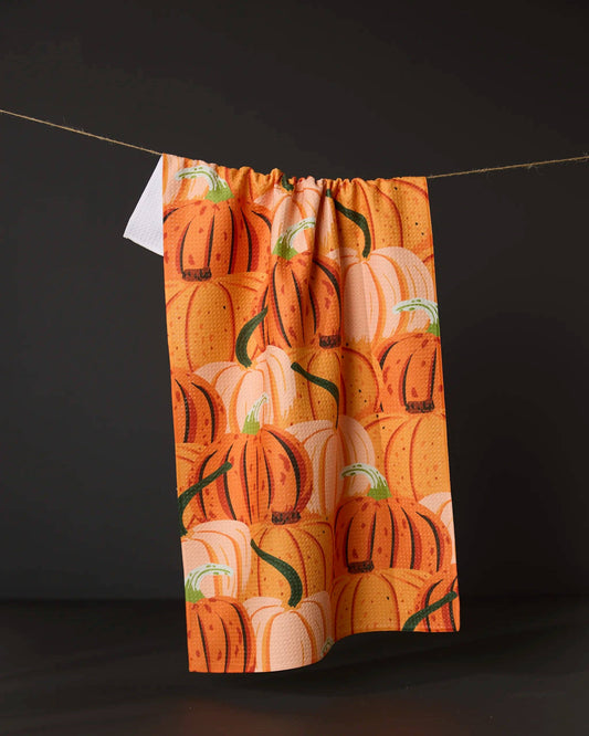 Geometry Rows of Gourds Tea Towel