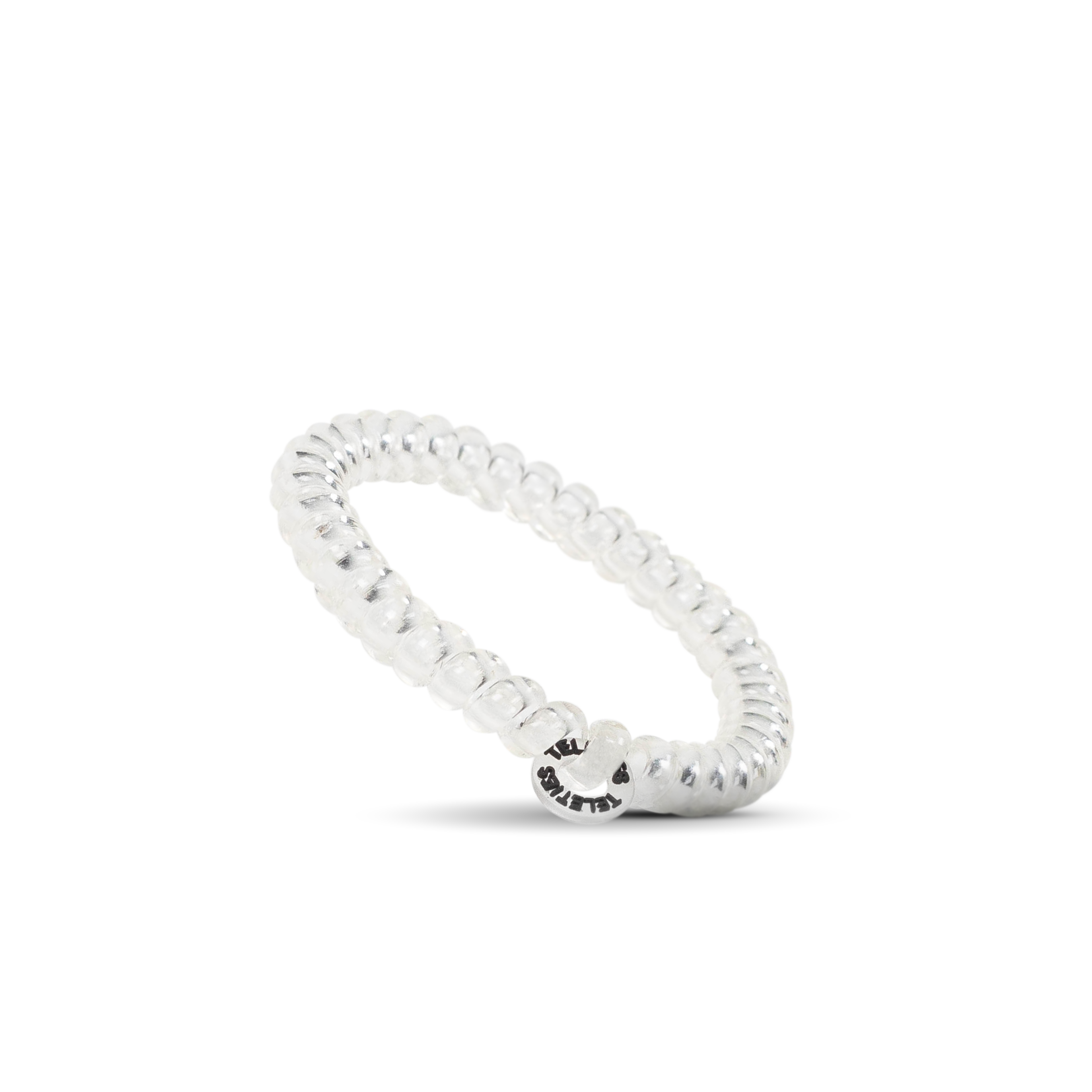 Teleties | Spiral Hair Coils | Small | Crystal Clear