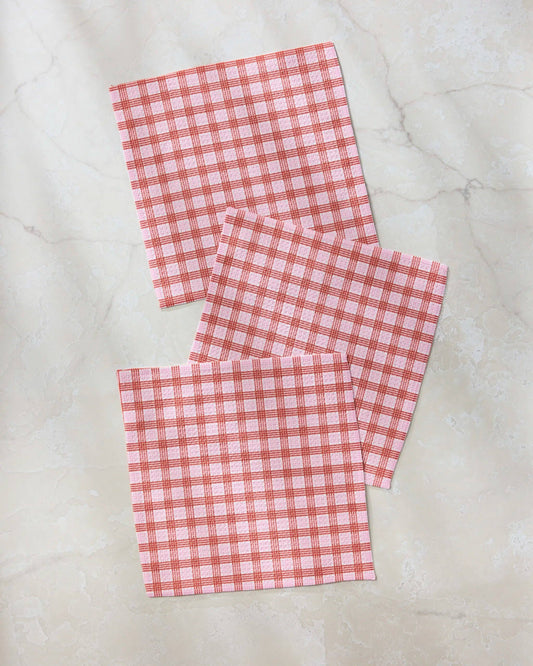 Geometry | Dishcloth Set | Cupid's Plaid