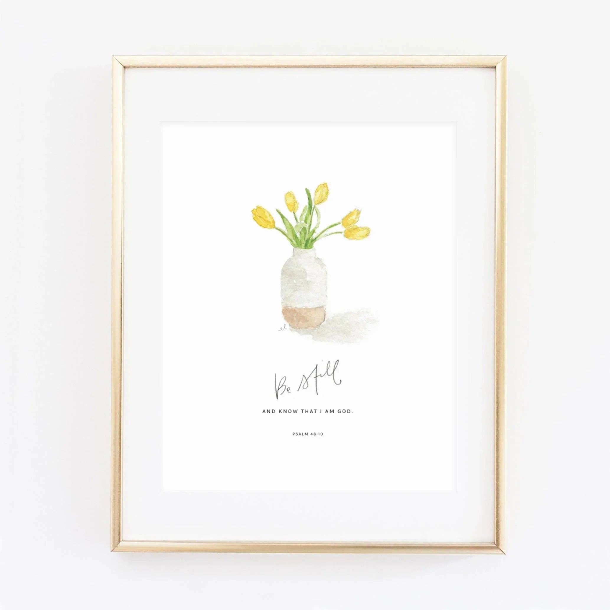 Emily Lex | Print | Tulips Psalm 46:10