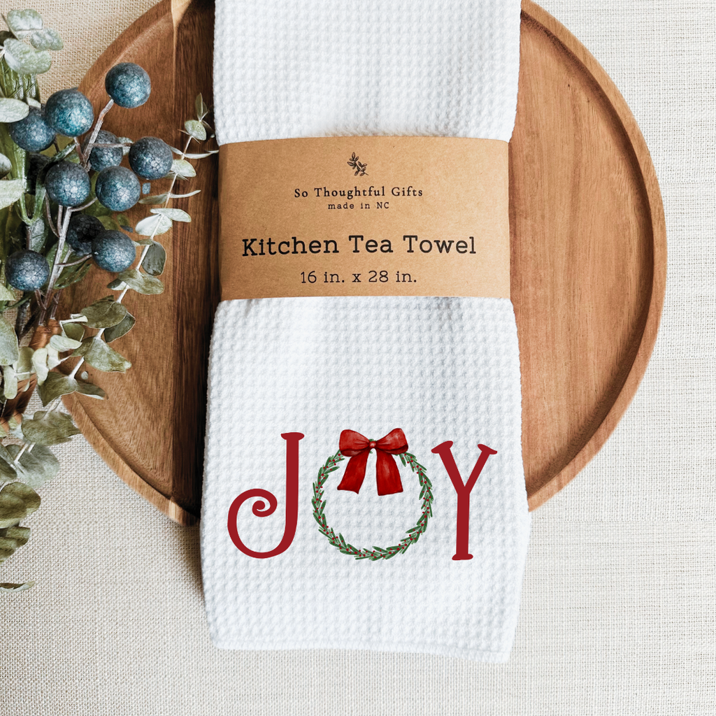 So Thoughtful Gifts Tea Towel | Christmas Joy