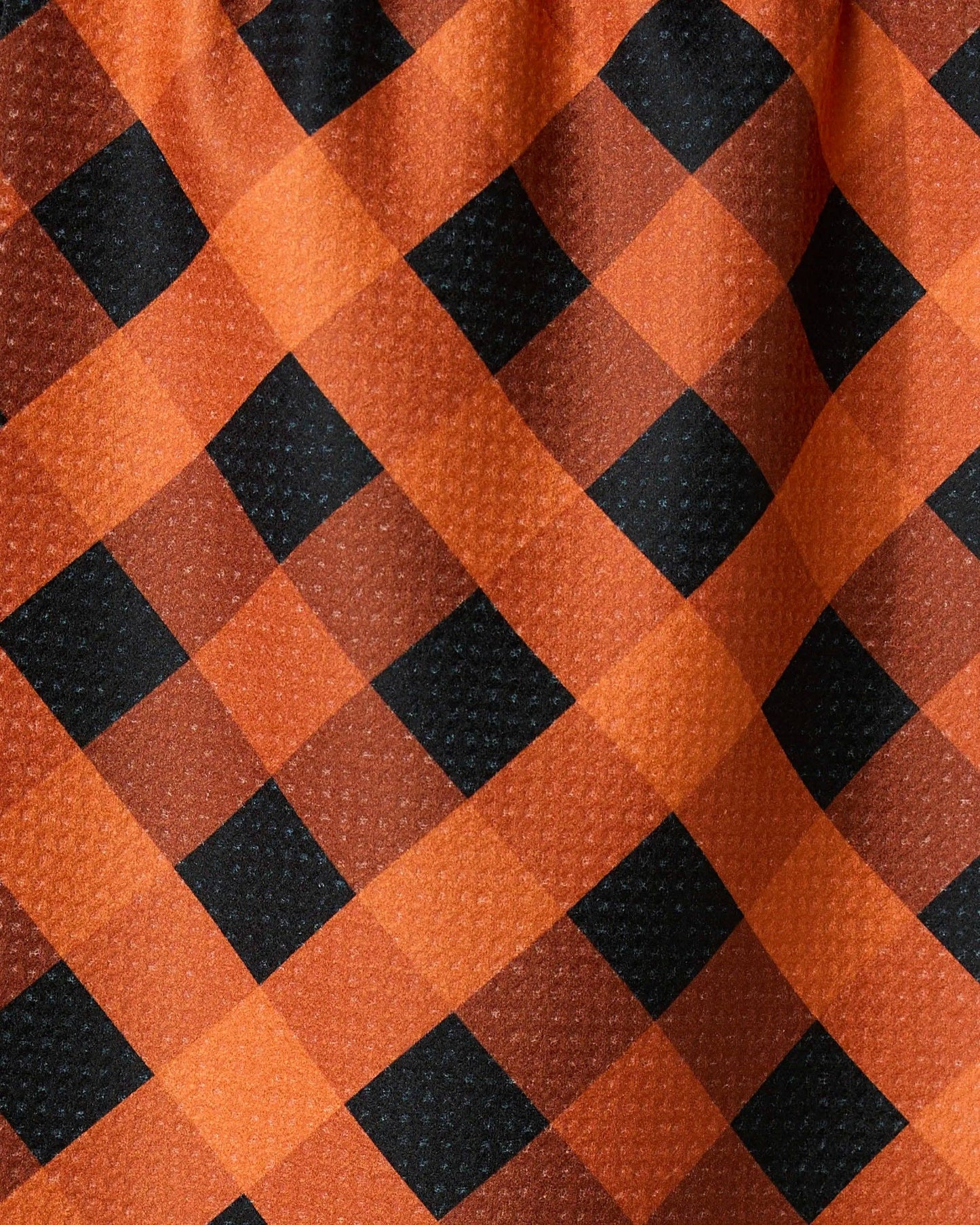 Geometry Pumpkin Plaid Bar Towel