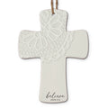 Dicksons🎄 LCP Christmas Ornament Cross Lace Believe