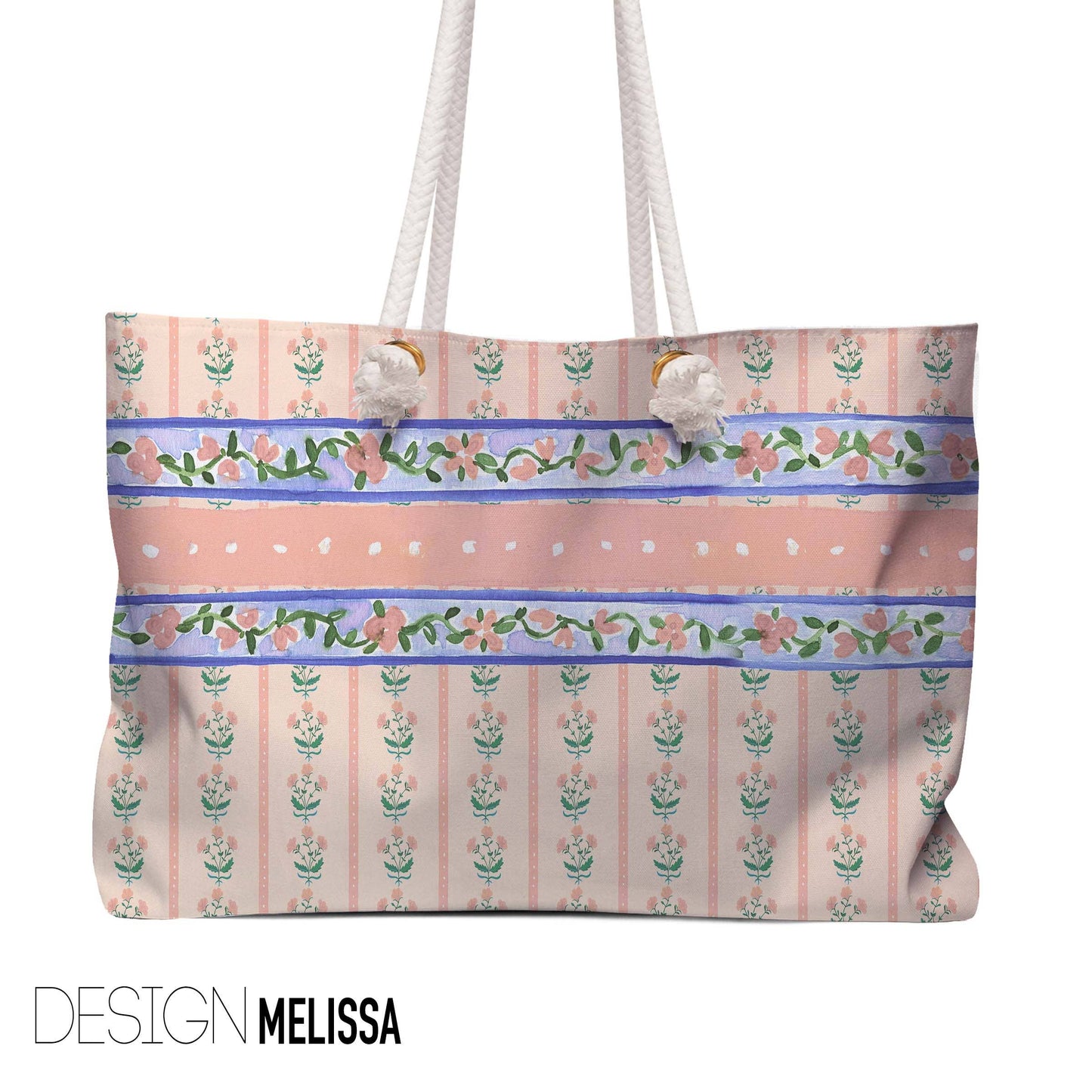 Mahjong Tote Bag, Boutique Monogram, Grand Millennial: Dixie / White