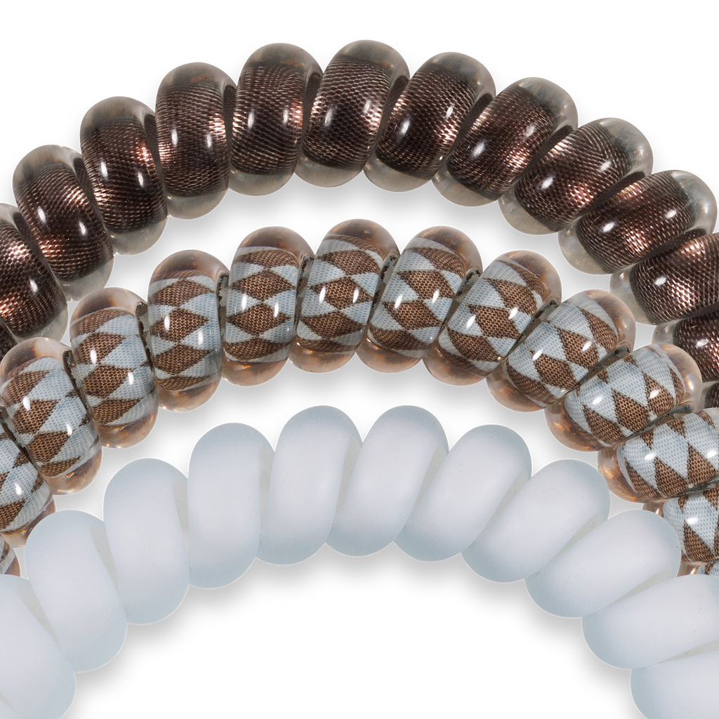 Teleties | Spiral Hair Coils | Small | Truly Taupe