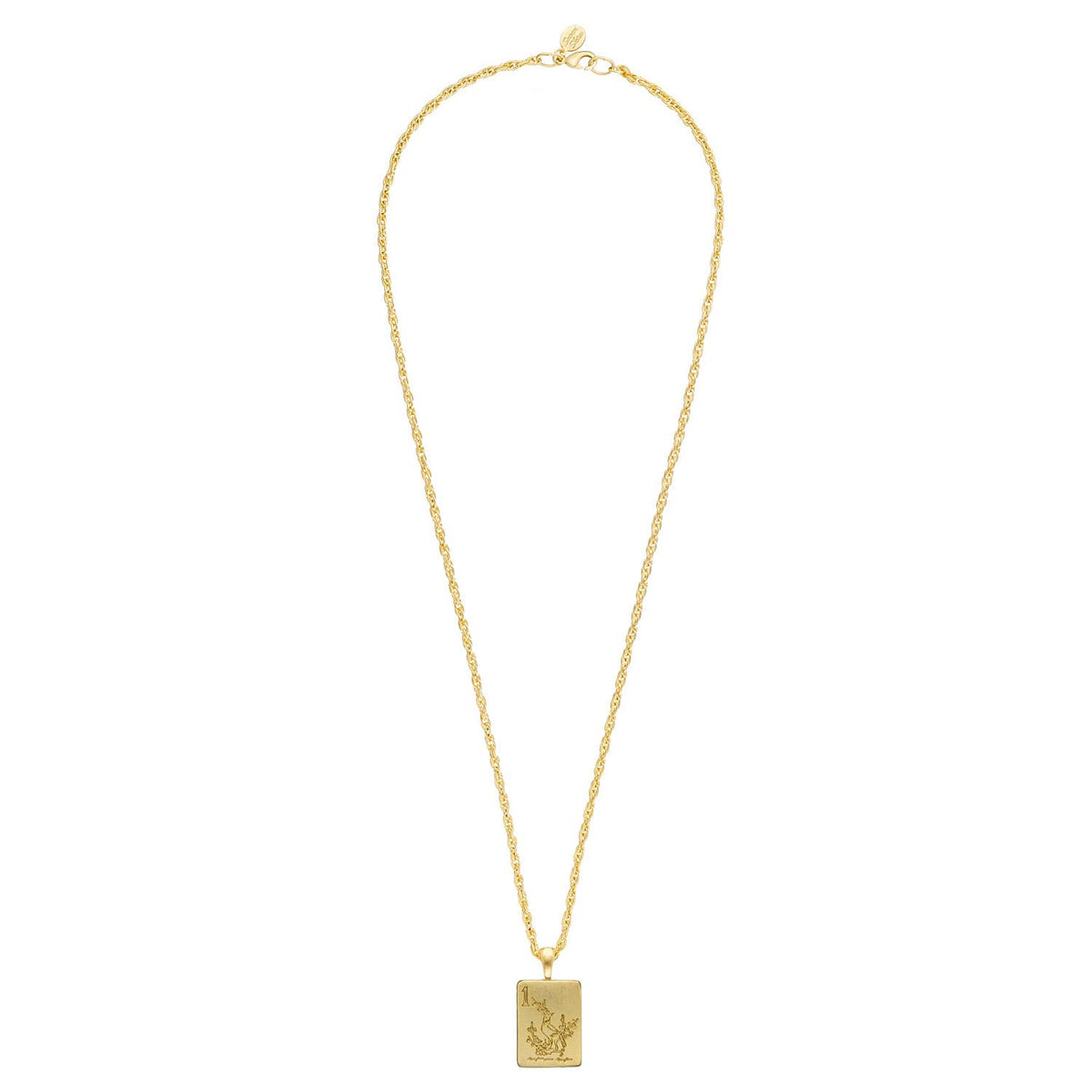 Susan Shaw | Necklace | 1 Bam Bird Mahjong Tile
