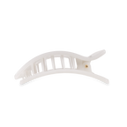 Flat Rectangle Hair Clip | Medium | Coconut White