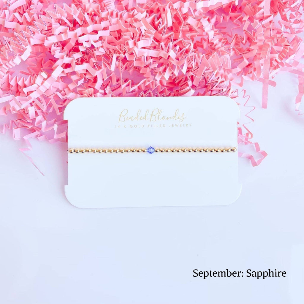 Birthstone Swarovski Bracelet Collection (Pack of 12): Standard 6.75 inch