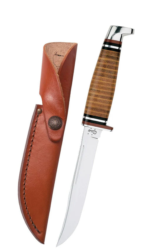 Case Knives Leather 5" Utility Hunter with Leather Sheath 00381