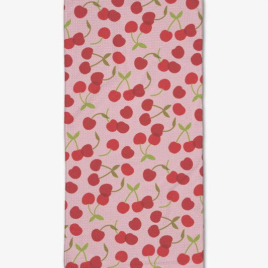 Geometry Cheery Cherries Bar Towel