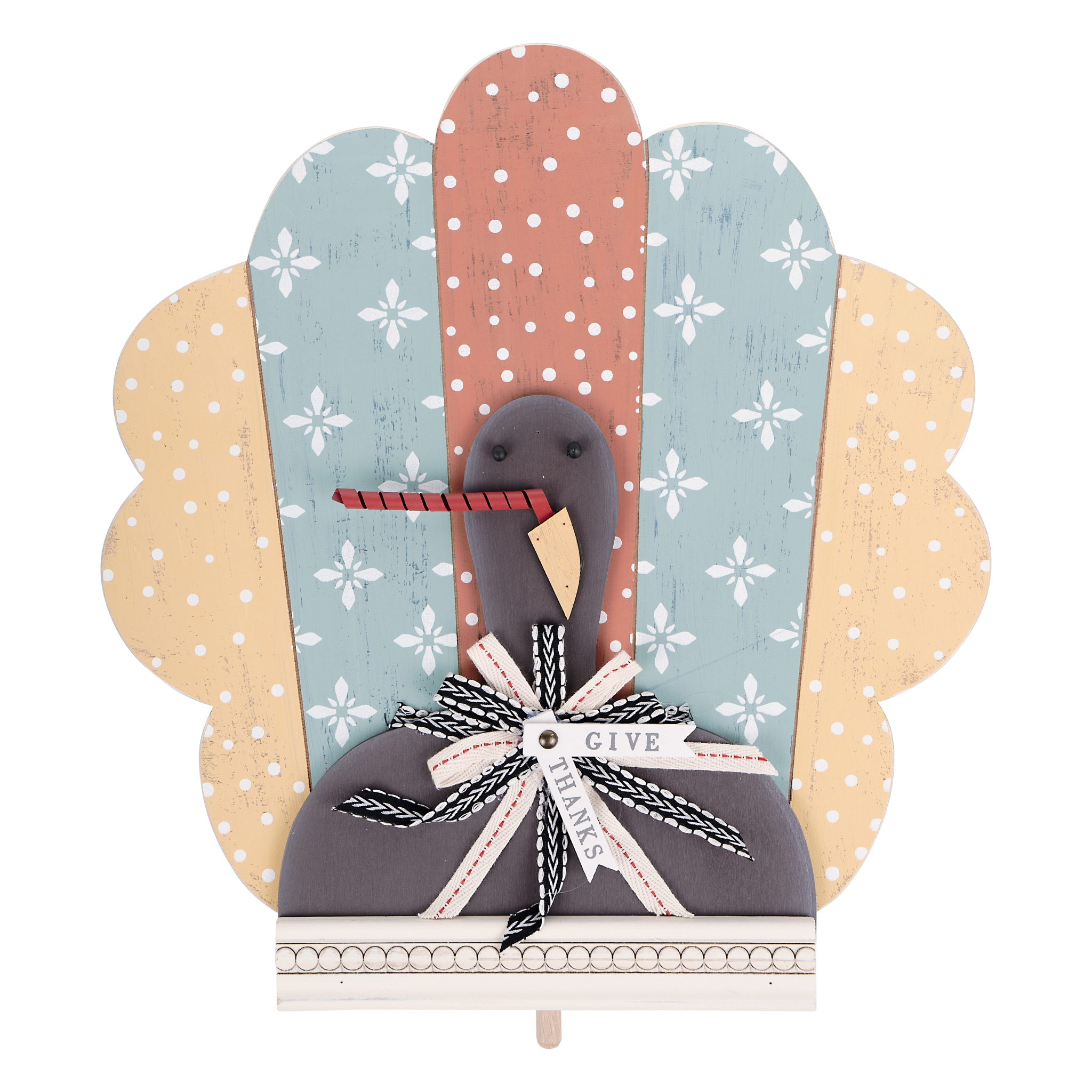 Glory Haus | Topper | Colorful Give Thanks Turkey