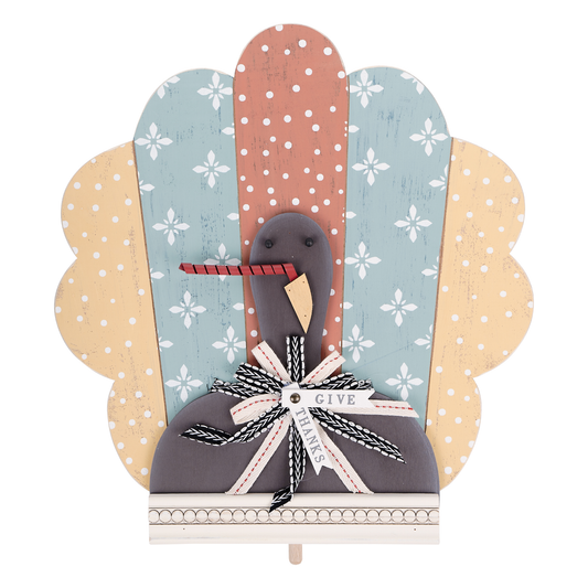 Glory Haus | Topper | Colorful Give Thanks Turkey