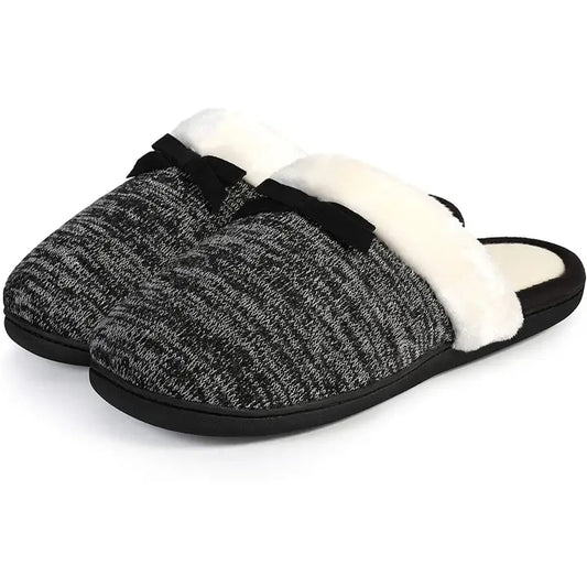 Roxoni Women Slipper Cozy Memory Foam in grey