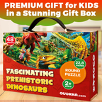 Quokka Round Floor Puzzle for Kids | Dinos
