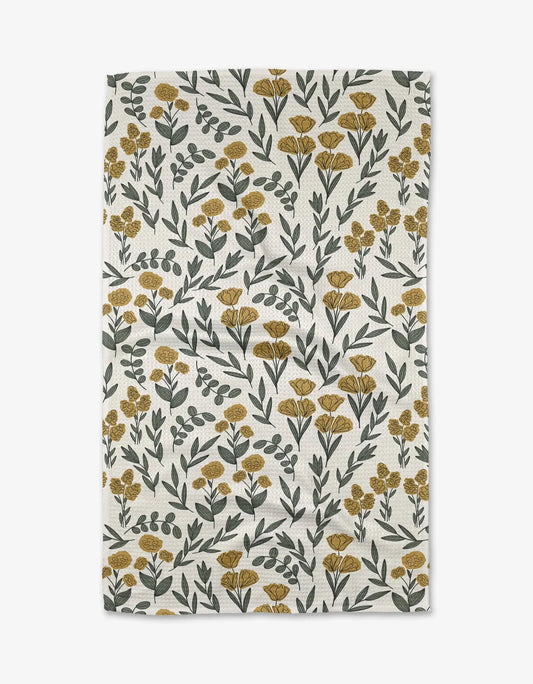 Geometry | Tea Towel | Charolette Yellow