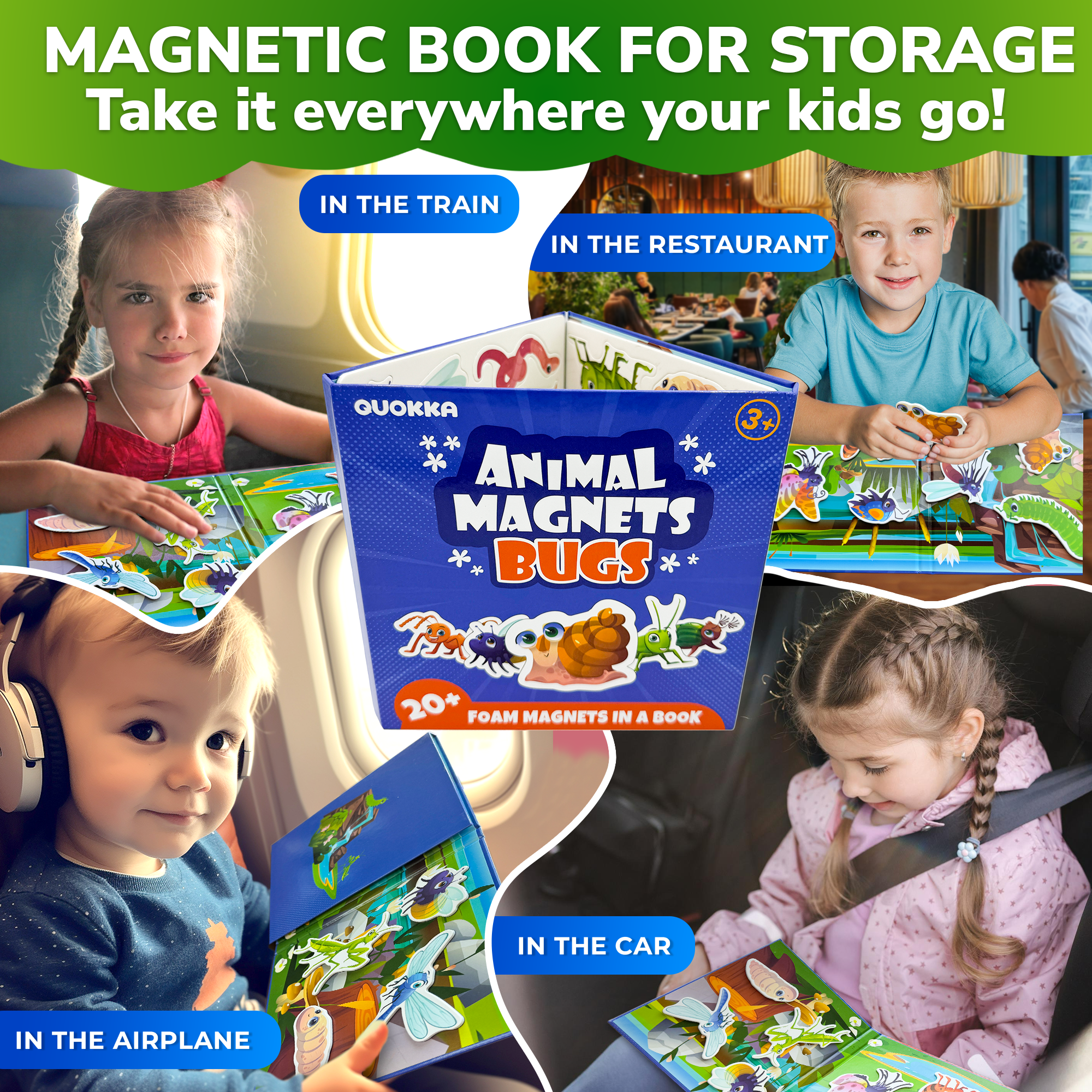Quokka Travel Magnetic Book | Bugs