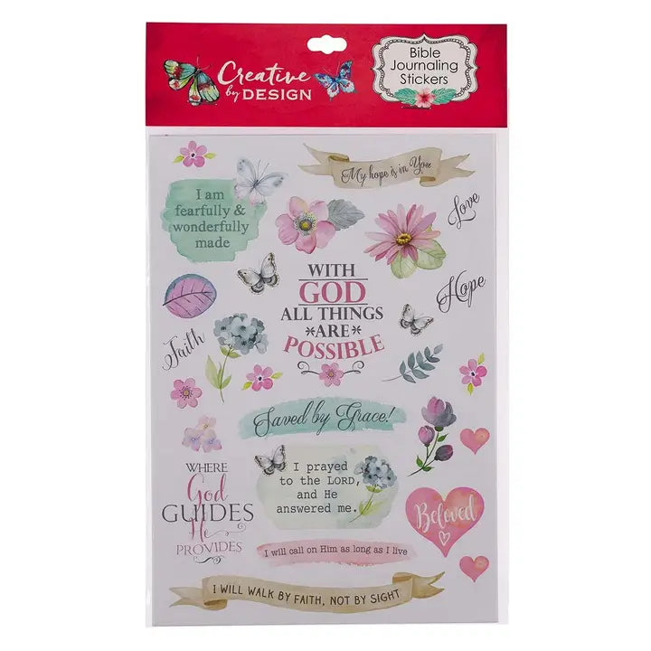 Christian Art Gifts | Stickers for Bible Journaling 3 Sheets