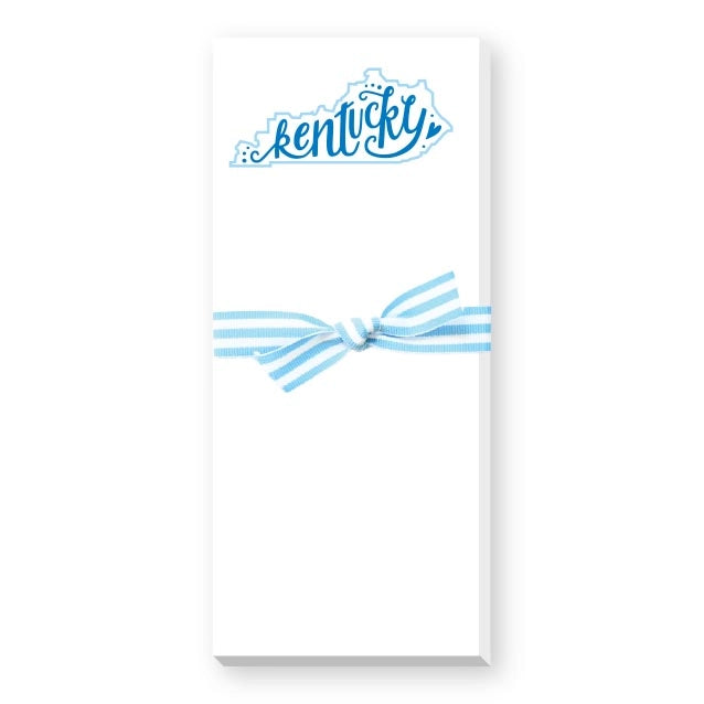 Donovan Designs | Hand Lettered State Skinnie Notepad | Kentucky