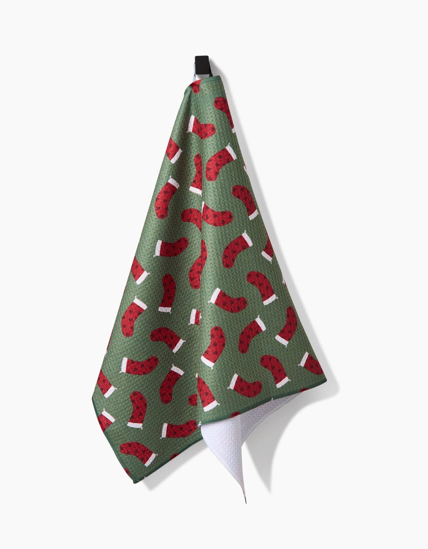 Geometry Heart Stockings Tea Towel