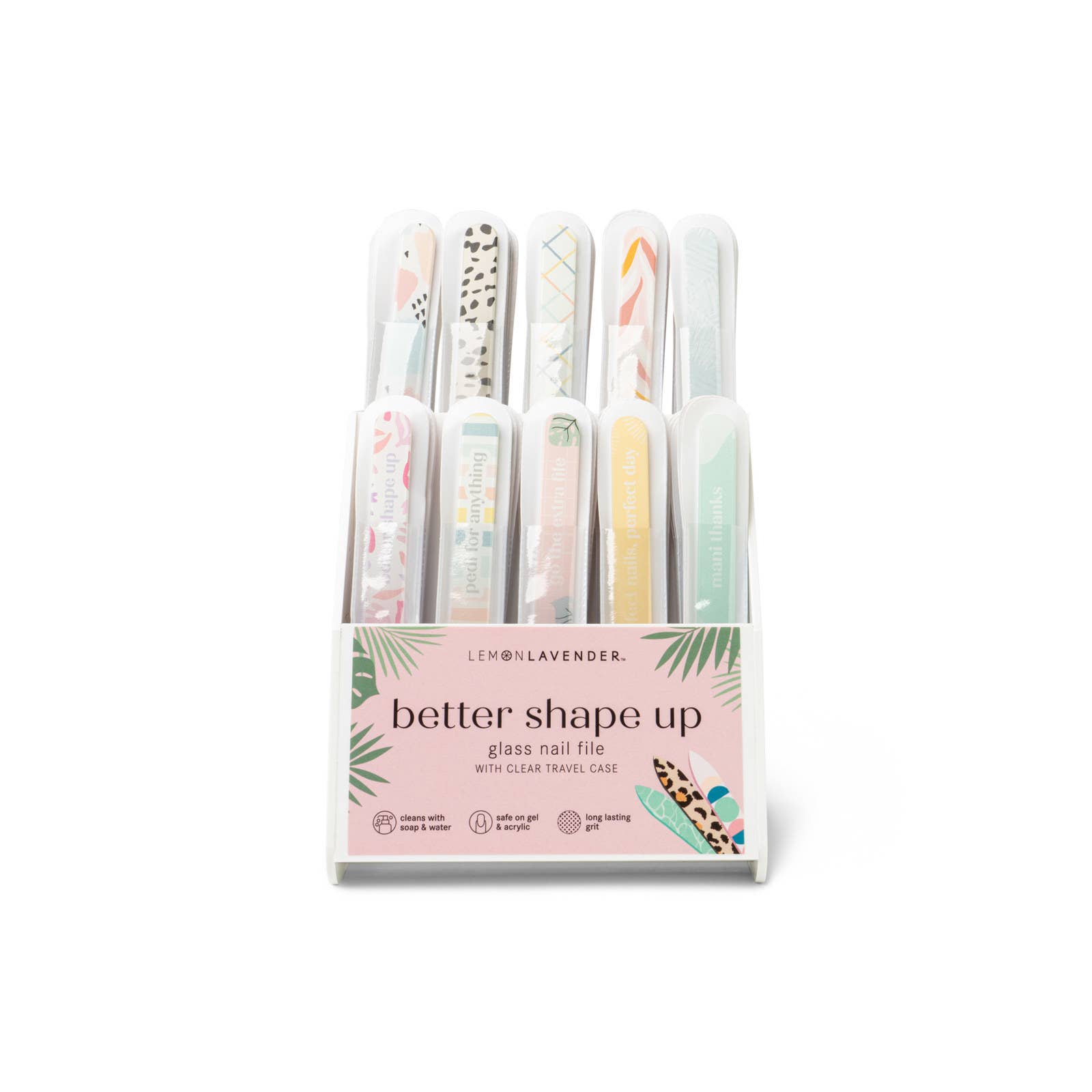 DM Merchandising | Glass Nail Files | Lemon Lavender