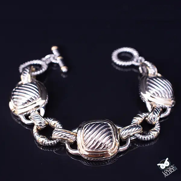 My Best Kept Jewelry | Bracelet | Textured Toggle Link