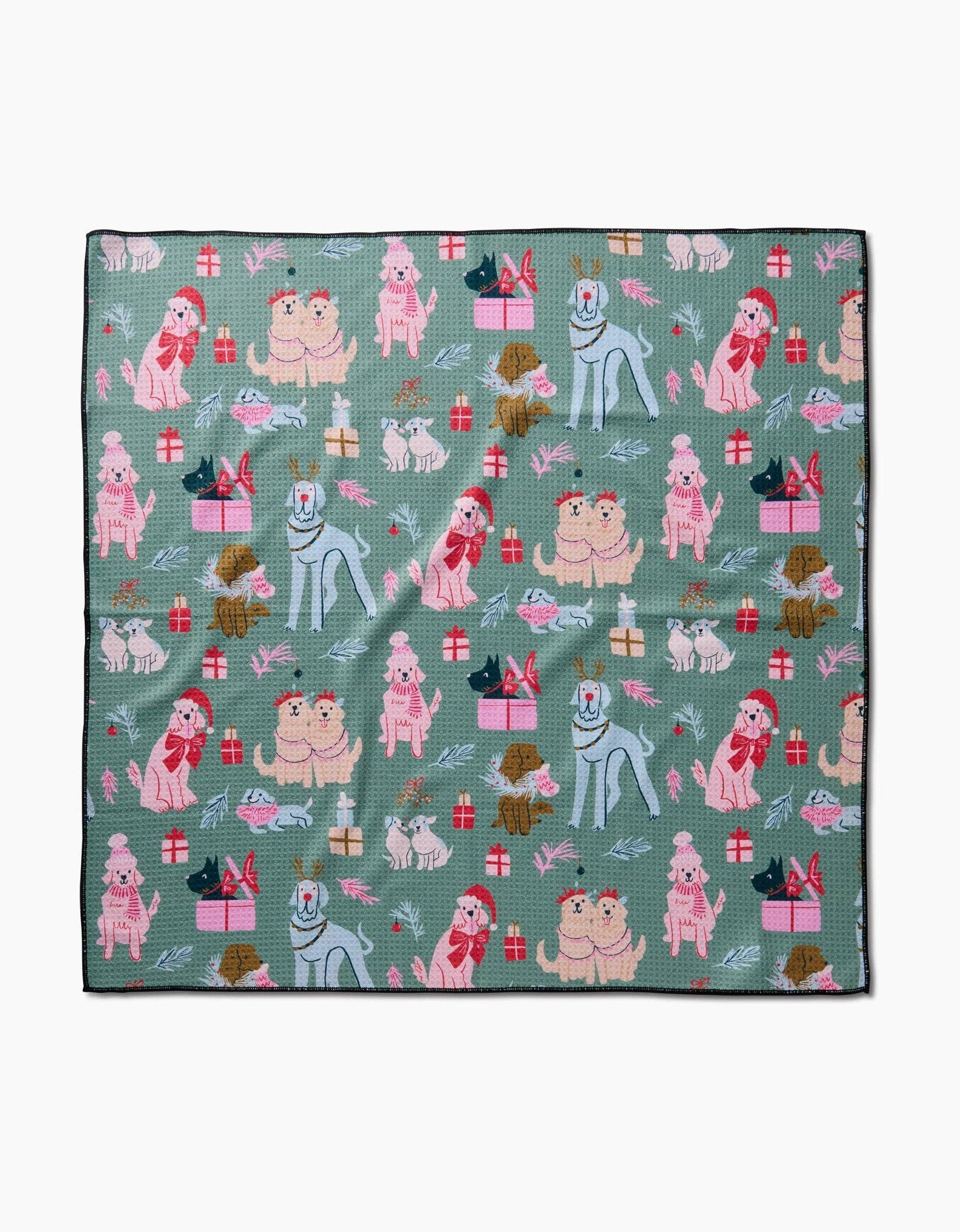 Geometry Christmas Doggos Dog Towel