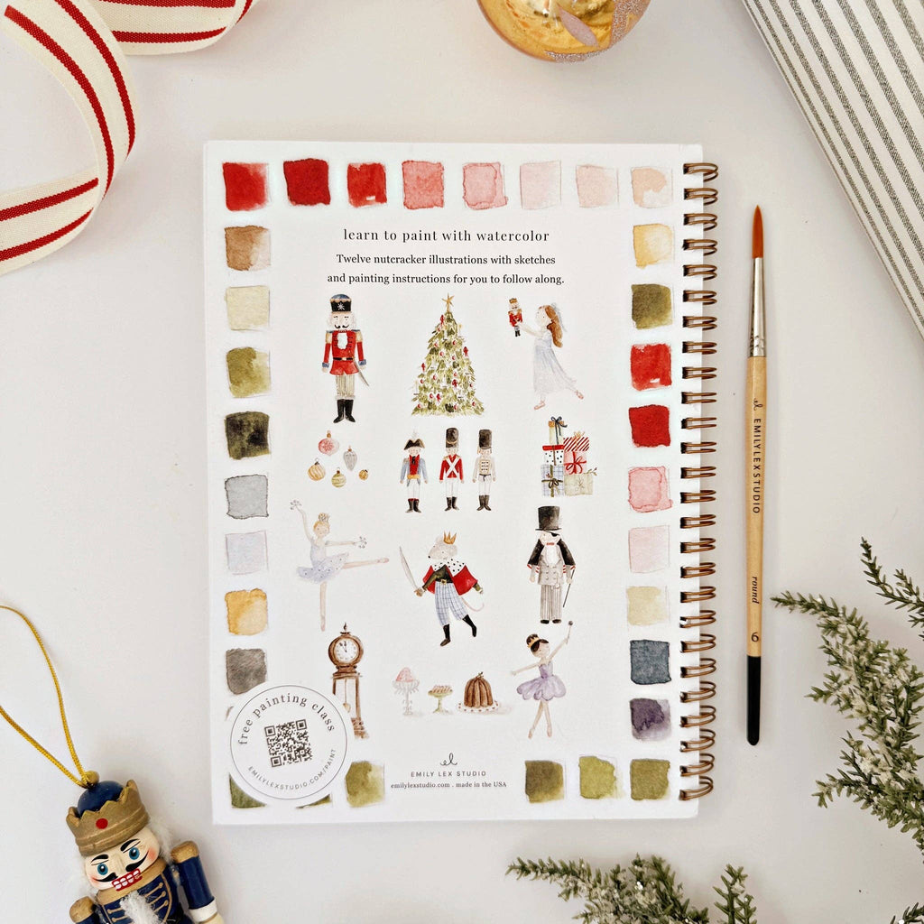 Emily Lex | Watercolor Workbook | Nutcracker