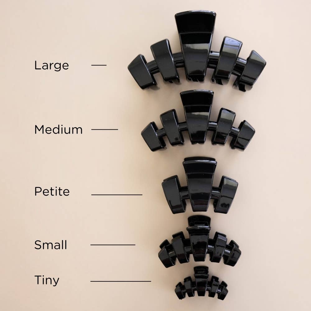 Classic Claw Clip | Jet Black | Petite