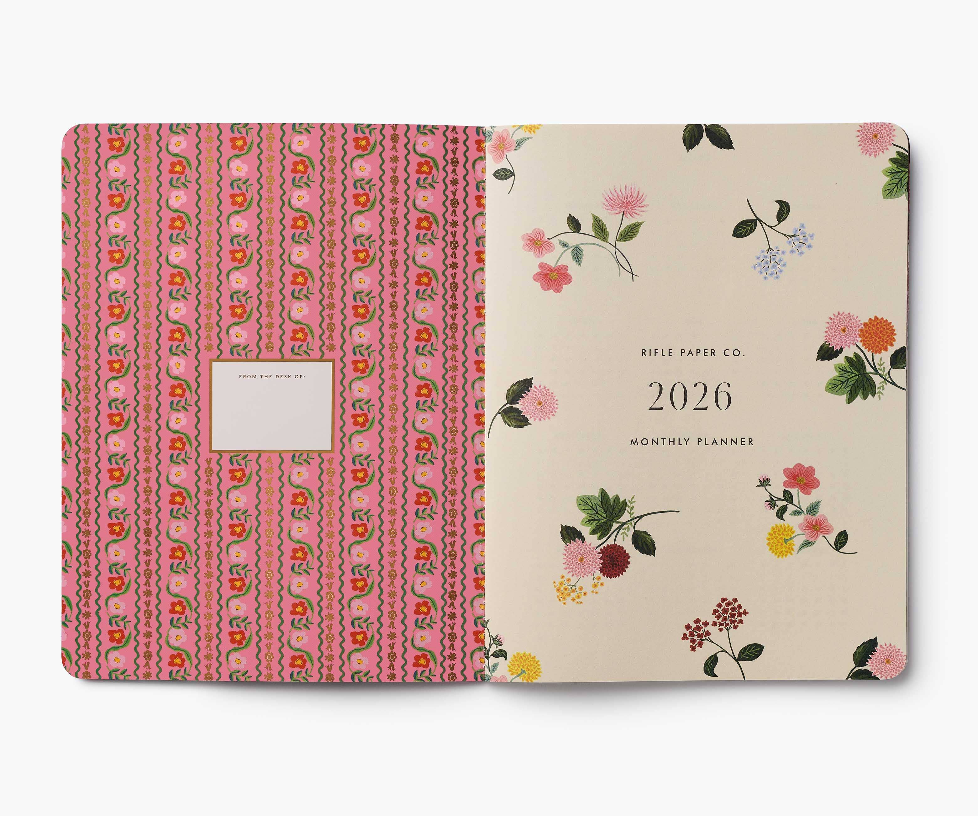 Rifle Paper Co. 2026 Dahlia 12-Month Appointment Notebook