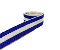 Pizzazz Blue and White Beaded Bag Strap