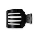 Square Flat Hair Clip | Med. | Jet Black