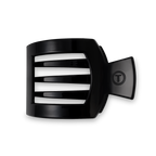 Square Flat Hair Clip | Med. | Jet Black