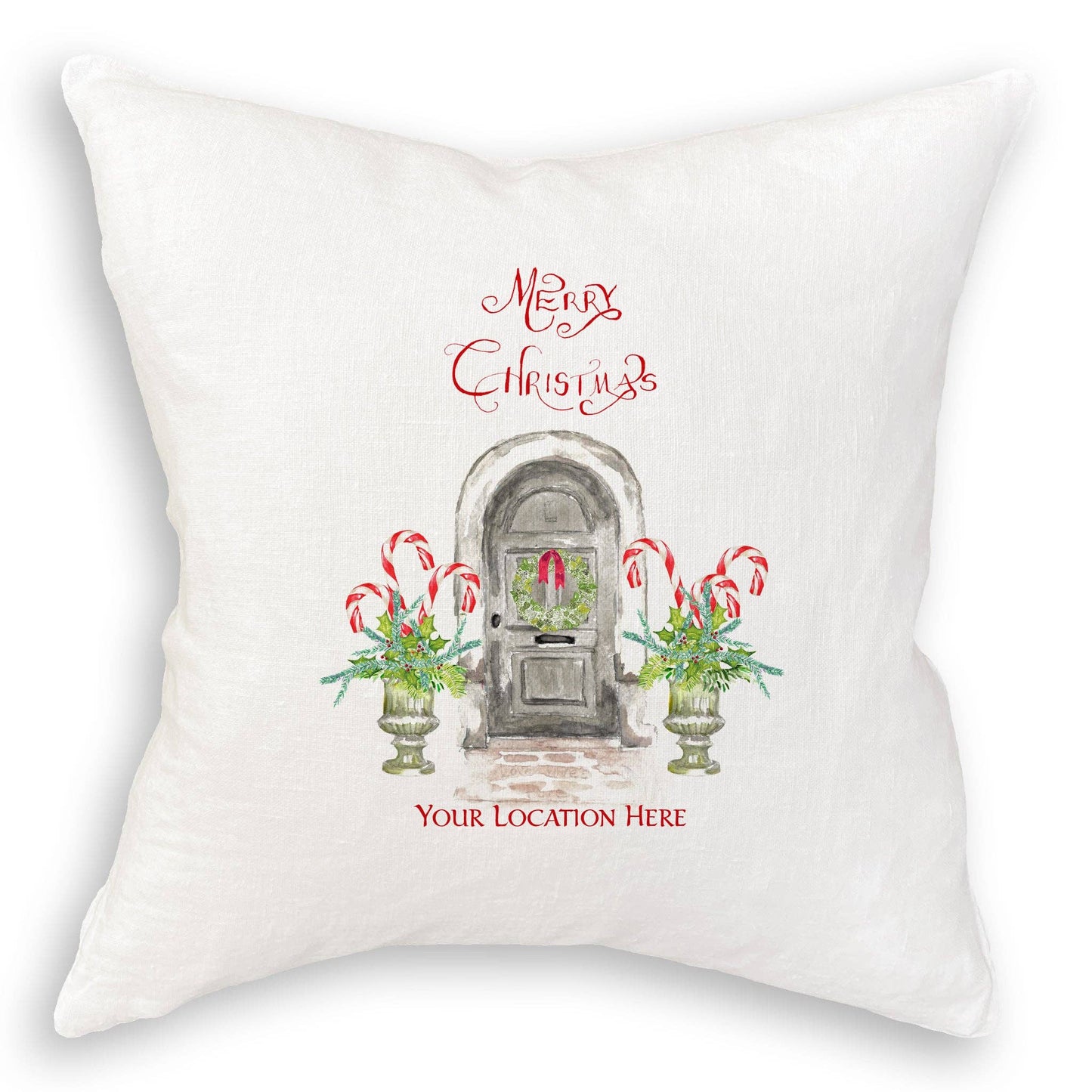 French Graffiti Merry Christmas Paducah Tea Towel